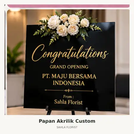 Papan Bunga Akrilik Johor Medan